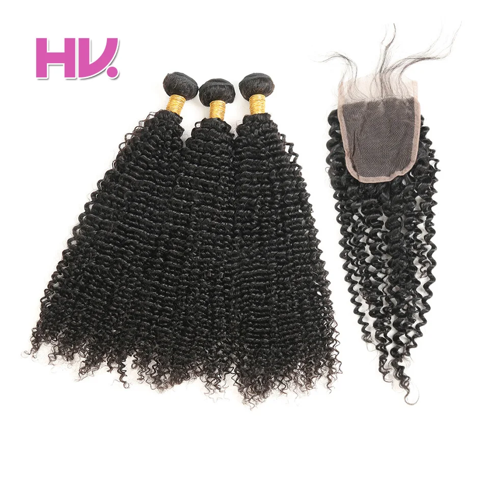 Hair Villa One Pack Remy Brazilian Afro Kinky Curly Human Hair Bundles