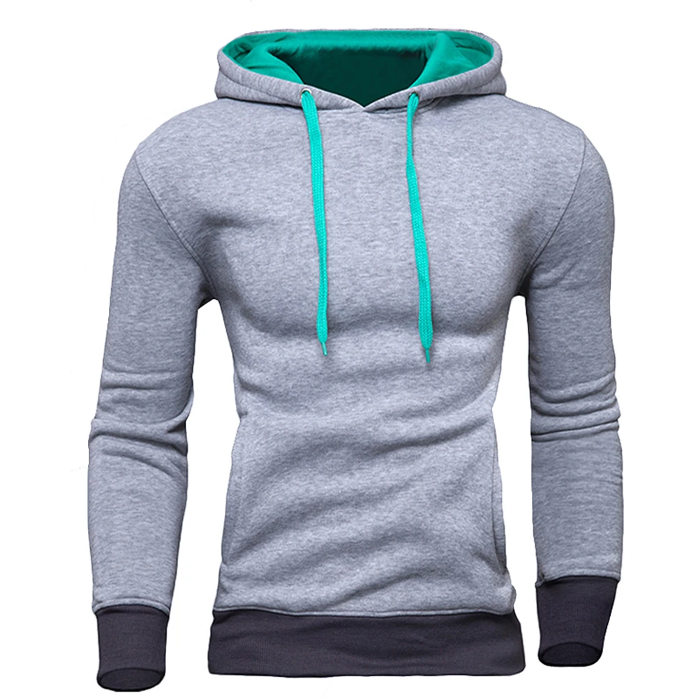 New Brand Sweatshirt Men Hoodies Fashion Solid Fleece