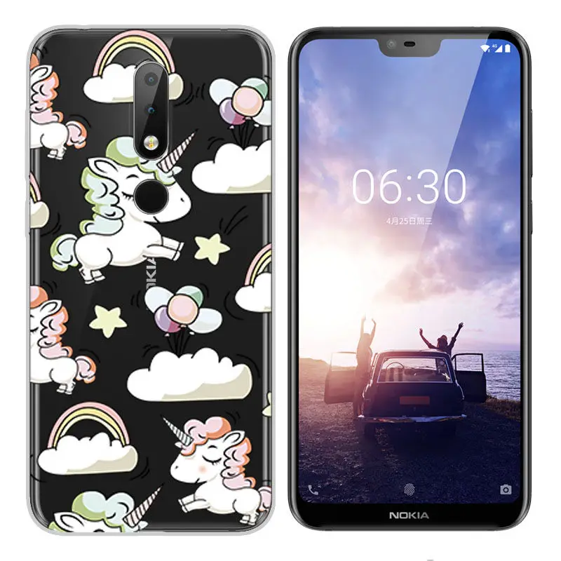 Arvin Soft TPU Case for Nokia 2 3 5 6 7 2017 Painted Cover for Nokia X6 2018 Nokia 6 2018 7 8 3.1 6.1 Protective Silicone Case  (1)
