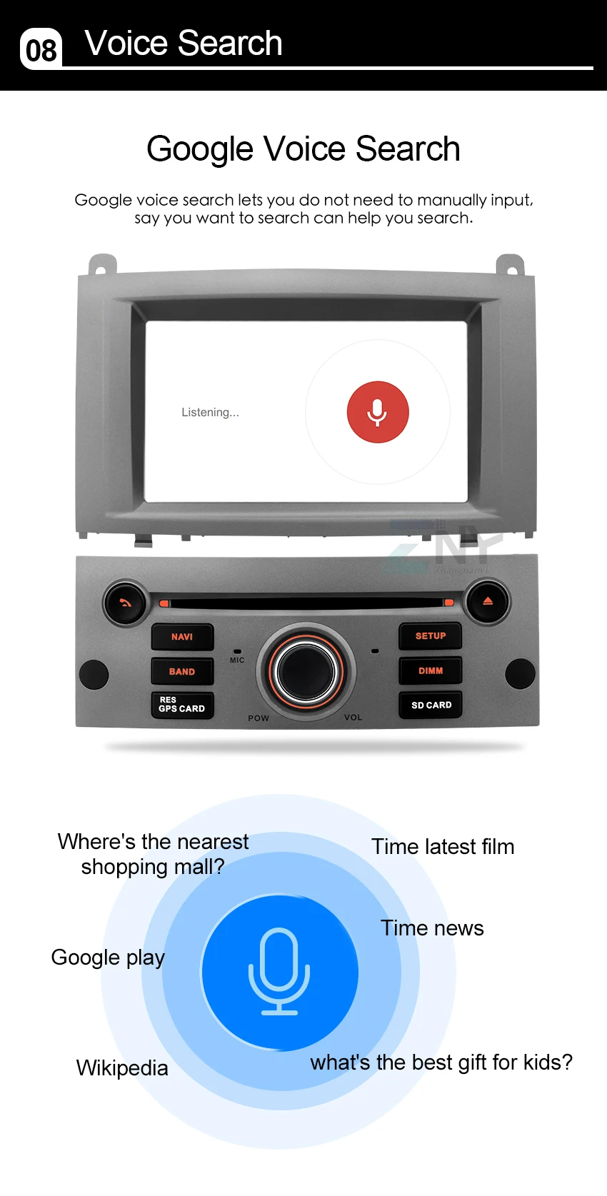 Excellent 7" HD Android 8.1 Car GPS Stereo For Peugeot 407 Auto Radio FM RDS DVD WiFi Navigation BT Audio Video Multimedia Backup Camera 10