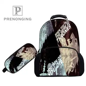 

Custom 17inch Game-of-ThronesBackpacks Pen Bags 3D Printing School Women Men Travel Bags Boys Girls Book Computers Bag#1031-5-61