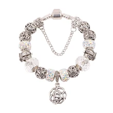 Couqcy подарок Предпочтительная Роза кулон серии DIY подходит для женщин браслет Европейский Шарм ювелирные изделия модный тренд