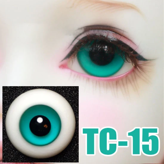14mm Blue Sand Color Eyeballs For BJD AOD DOD Doll Dollfie Glass Eyes Outfit