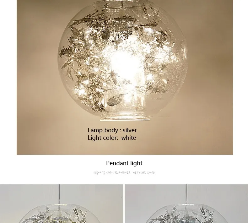 Modern Tangel Globe Flower Light Pendant Lamp 37