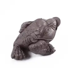 Специальная цена фиолетовая глина Золотая китайская жаба чайные питомцы модные украшения Чай Да Хун Пао аксессуары t53