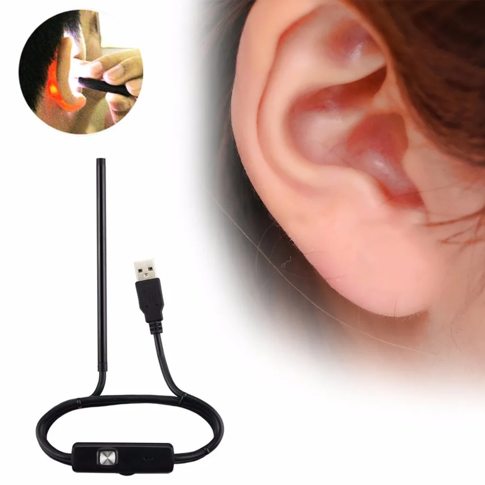 Long Handle USB Ear Cleaning Tool Ear Cleaning Endoscope HD Visual Ear