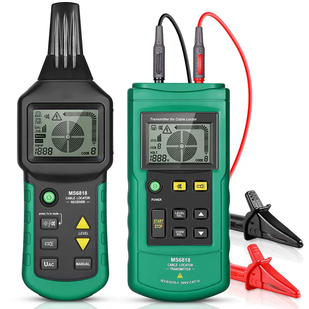  MS6818 Wire Tracker Test Cable Network Portable Telephone Cable Locator Underground Pipe Detector C