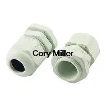 Водонепроницаемые уплотнительные кабели втулки соединения PG11 белый