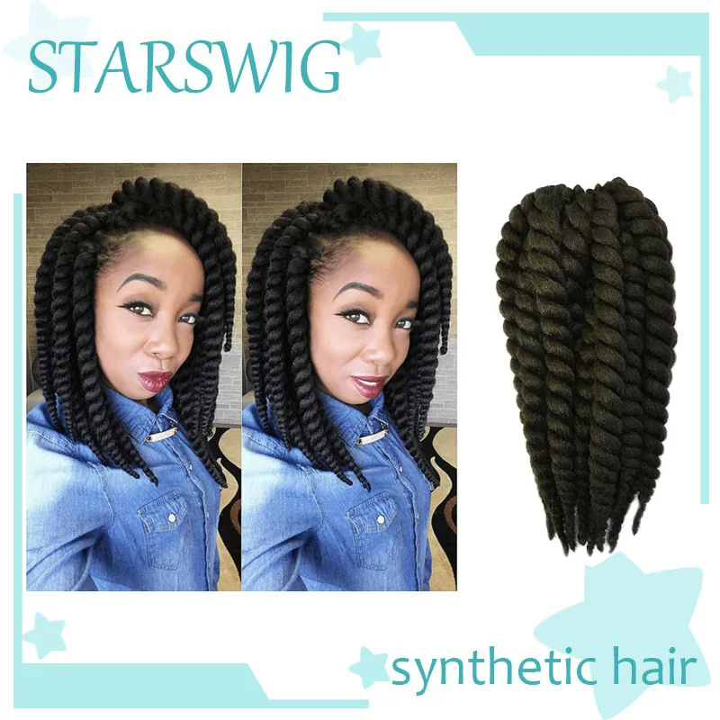 12 80g Pack Afro Kinky Marley Braid Hair Havana Mambo Twist