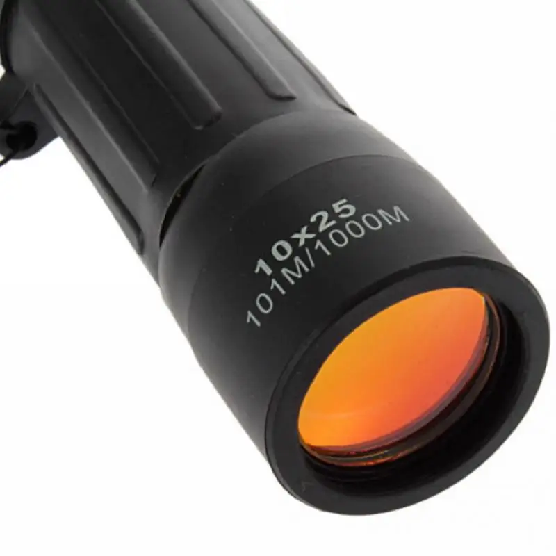 10x25 عالية الجودة تلسكوب نطاق التنزه الصيد المحمولة أحادي جولف الصيد التخييم الرياضية الصيد تلسكوب 101 متر/ 1000 متر