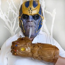 Мстители танос Gauntlet Косплэй перчатки Опора Хэллоуин жесткий Мстители Marvel Comics Бесконечность Gauntlet танос энергии реквизит