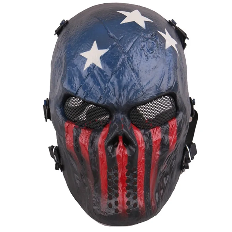 

New Top Quality The Avengers Marvel Captain America Cosplay Masks Punk Skull Resin Full Face Mask Outdoor Party Halloween Prop