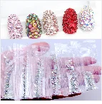 Variety of Shapes and Sizes and Many Colors for 15g a Bag About 300pcs Flat Back Acrylic Rhinestones Face Decorations Face Gems