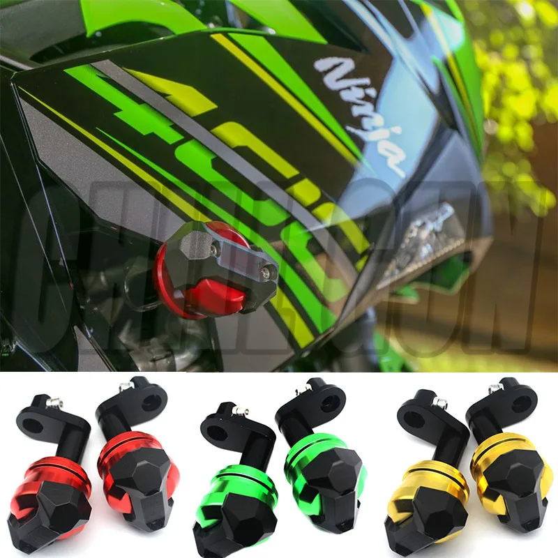 

Motorcycle CNC Aluminum Alloy Frame Fairing Gurad Crash Slider Falling Protection Fits For Kawasaki Ninja 400 2017-2018 Ninja400
