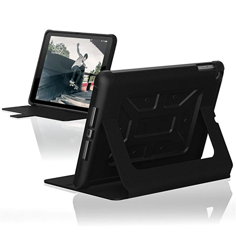 

For ipad Air/ipad Air2/ipad pro 9.7/New ipad 2018 Case PU Leather Silicone Soft Back Trifold Stand Auto Sleep/Wake up Cover
