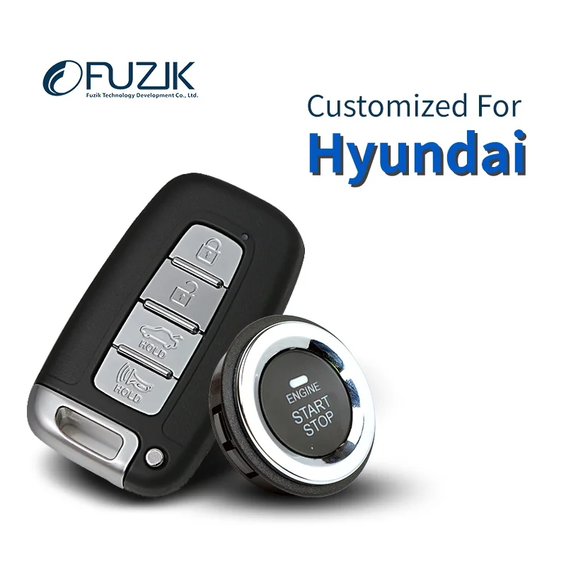 Fuzik Keyless Go смарт-ключ без ключа кнопка пуска для Hyundai Sonata Verna Rohens ix35 ix25 Elantra i30 Tucson |