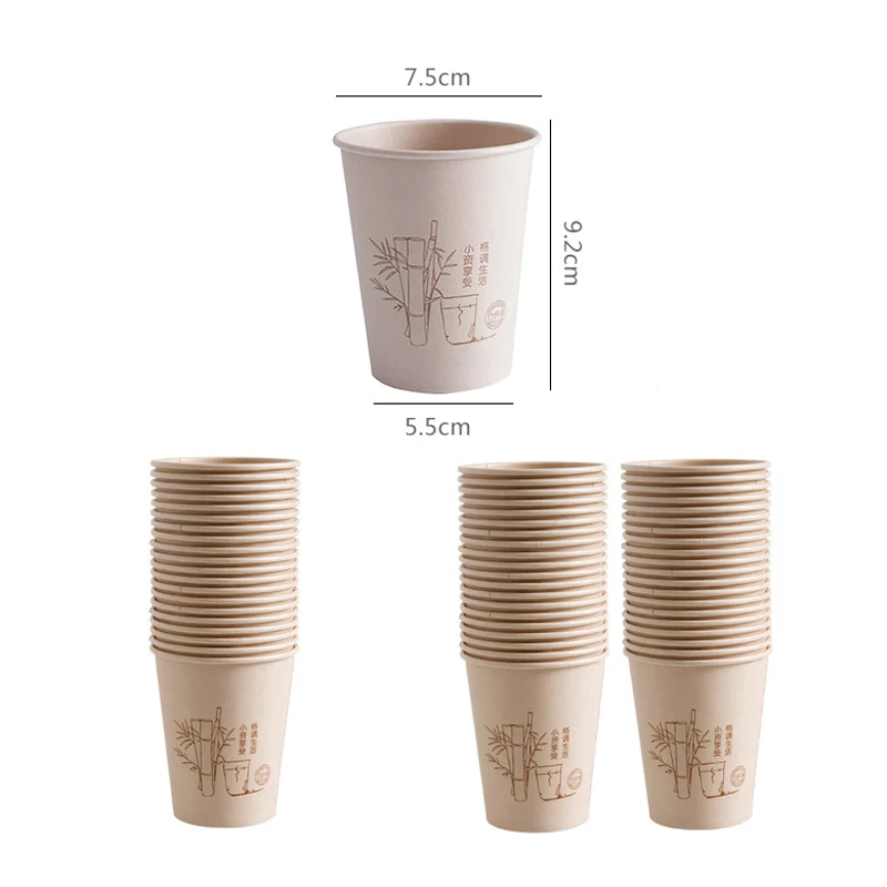Disposable Biodegradable Bamboo Fiber Cups Set BienBamboo