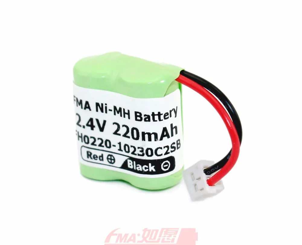 2pcs FMA Ni MH Rechargeable Model Plane Toy Battery 2.4V 220mAh