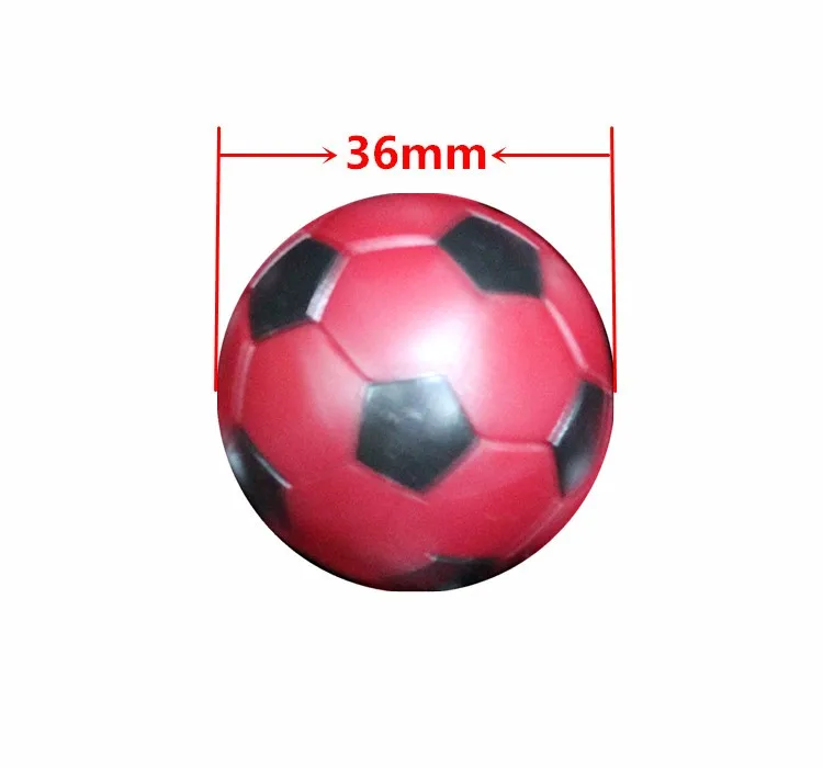Настольный футбол мяч 36 мм 4 шт. Красный babyfoot Настольный футбол шары Настольный футбол шары Мини-футбольный мяч 24 г/шт