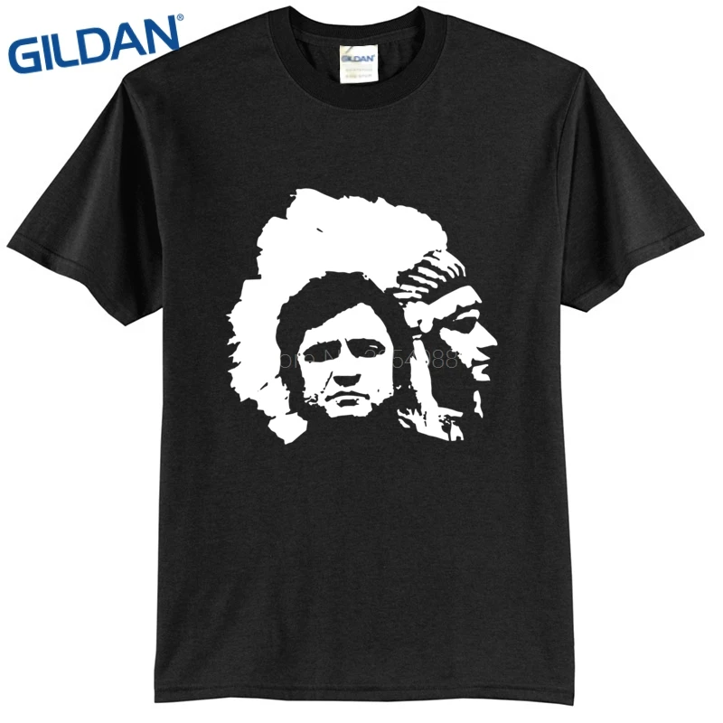 Короткий рукав Джонни кэш Camiseta модная футболка Пользовательские печати логотип