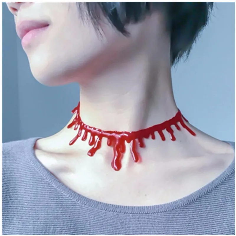 Halloween-Decoration-Horror-Blood-Drip-Necklace-Fake-Blood-Vampire-Fancy-Joker-Choker-Costume-Red-Necklaces-Party (2)