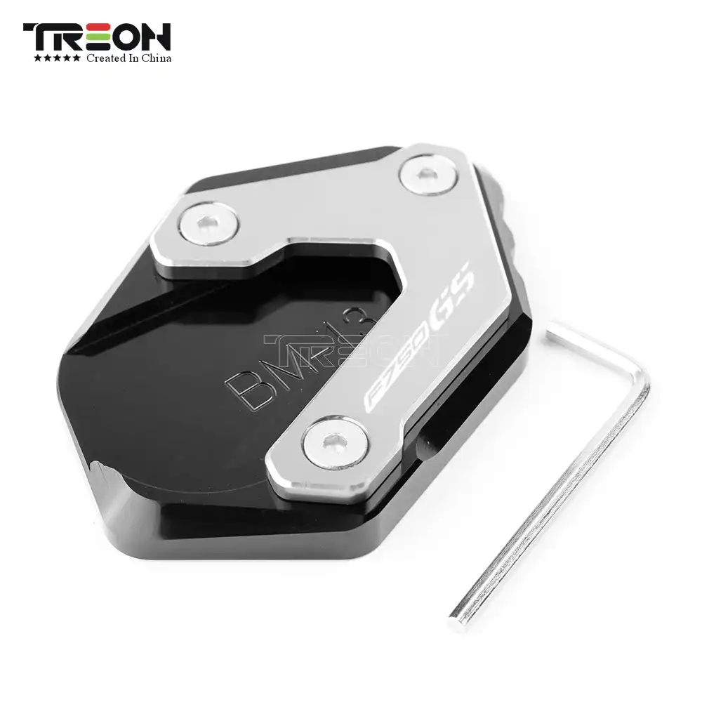 Color : Black For BMW F 850 GS F850GS Aventura F850 GS AV 2018 2019 2020 Motocicleta CNC Pata de Cabra Lateral Base de extensi/ón del coj/ín Ampliar