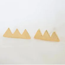 Модная позолоченная горная и Лесная торговля сережки-гвоздики и розница