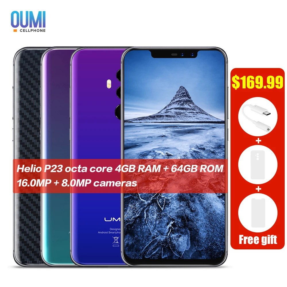 UMIDIGI Z2 Special Edition 4G смартфон 6 2 &quotHelio P23 MT6763T Octa Core 4 GB 64 16.0MP + 8.0MP сзади камера 3850 mAh