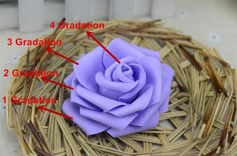 dried hydrangea bouquet 50pcs 7CM Artificial Foam Roses Flower Heads For Home Wedding Decoration Scrapbooking PE Flower DIY Kissing Balls Craft Multi dried lavender flowers