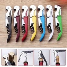 Профессиональный Rvs Wijn открывалка Schroef штопор Dubbele Scharnier Obers Wijnfles Открыватель в виде морского конька Kan Bie