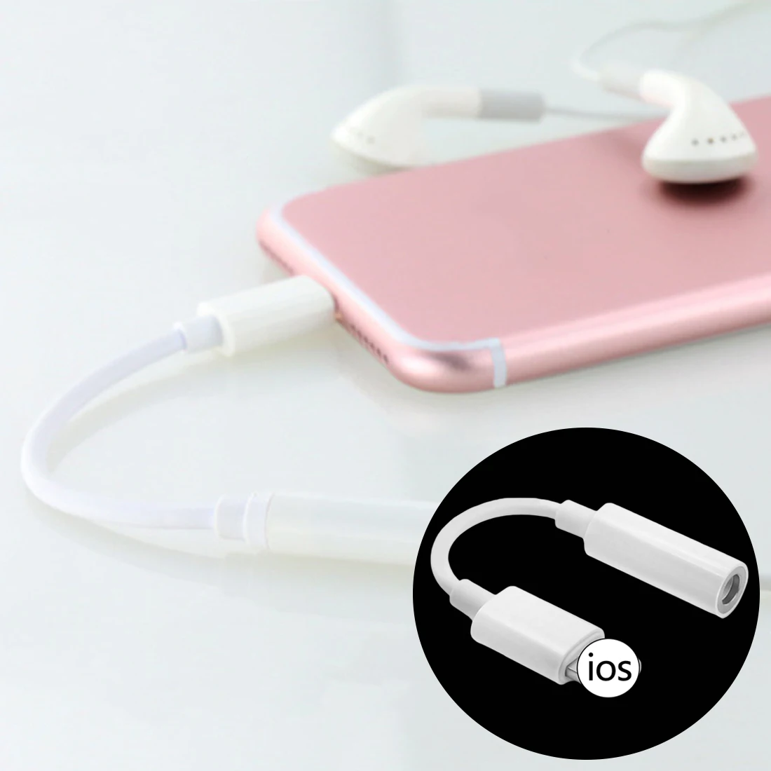 Goede Ondersteuning nieuwste IOS12 Voor Lightning Audio Converter 3.5mm Headphone Jack Adapter Spelen Muziek voor iPhone 7 8 8X iPhone XS Max