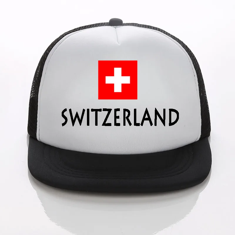 Футбольные кепки для взрослых дальнобойщиков, Футбольная сетчатая бейсболка, Женская Солнцезащитная шляпа с швейцарским флагом, мужские летние бейсболки - Цвет: 2