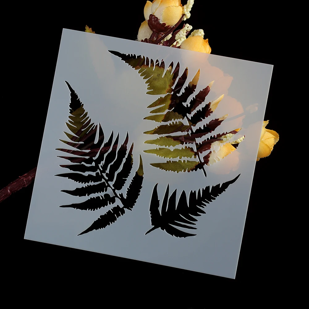 

2PCS Leaf Layering Stencils For Wall Painting Scrapbooking Stamping Stamp Album Decorative Embossing Paper Card Flower Template