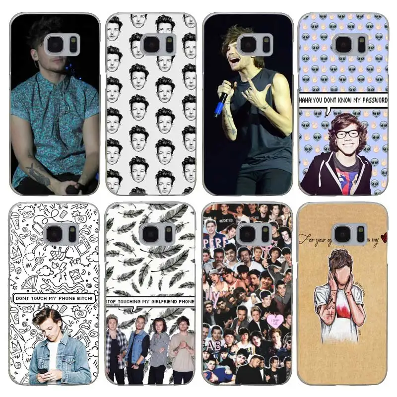 H117 Louis Tomlinson Transparent Hard PC Case Cover For Samsung Galaxy S 3 4 5 6 7 8 Mini Edge Plus Note 3 4 5 8