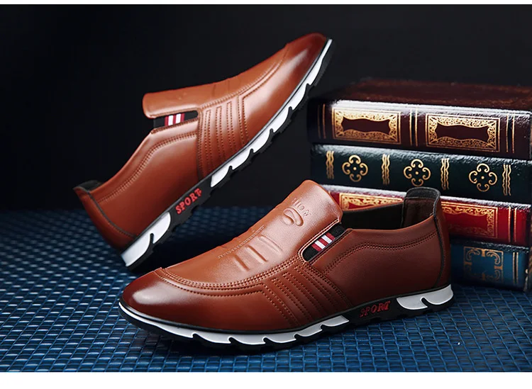 Дизайнерская мужская кожаная обувь; мужская повседневная обувь; высококачественные мужские лоферы; сезон весна-лето; мокасины; модная мужская обувь; обувь черного цвета