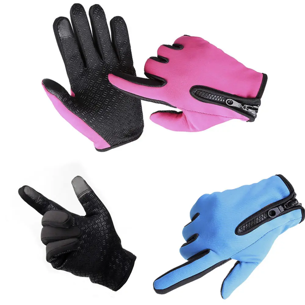 Ветрозащитные водонепроницаемые спортивные перчатки с сенсорным экраном для мужчин и женщин, зимние перчатки для спорта на открытом воздухе