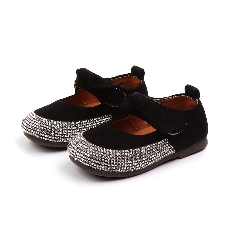 Spring Autumn NEW Little Baby Girl Shoes Rhinestone Baby Shoes Girls Princess Dancing Shoes Children Shoes soft-soled 1 2-6Years