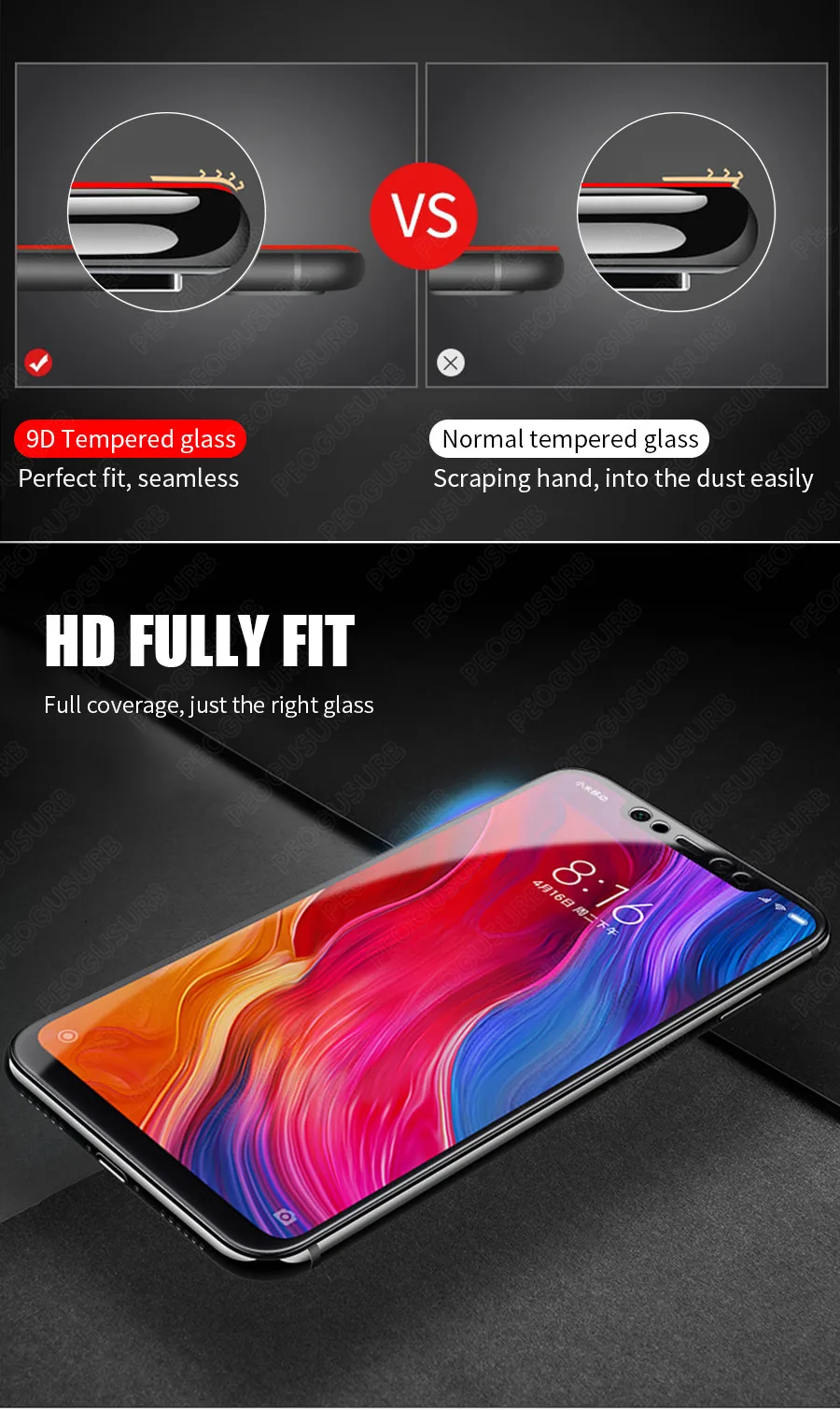 9D Полный Клей закаленное стекло полное покрытие экрана протектор для Xiao mi красный mi K20 Note 8 7 Pro mi 9T Pro 9 Lite A3 CC9e CC9 пленка