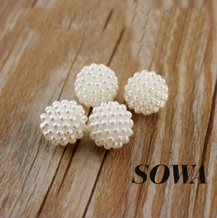 

50Pcs/Lot 25mm Round Ivory Color Imitation Pearls ABS Resin Effect 3D Ball Maple Designed Beads For Making Jewelry DIY