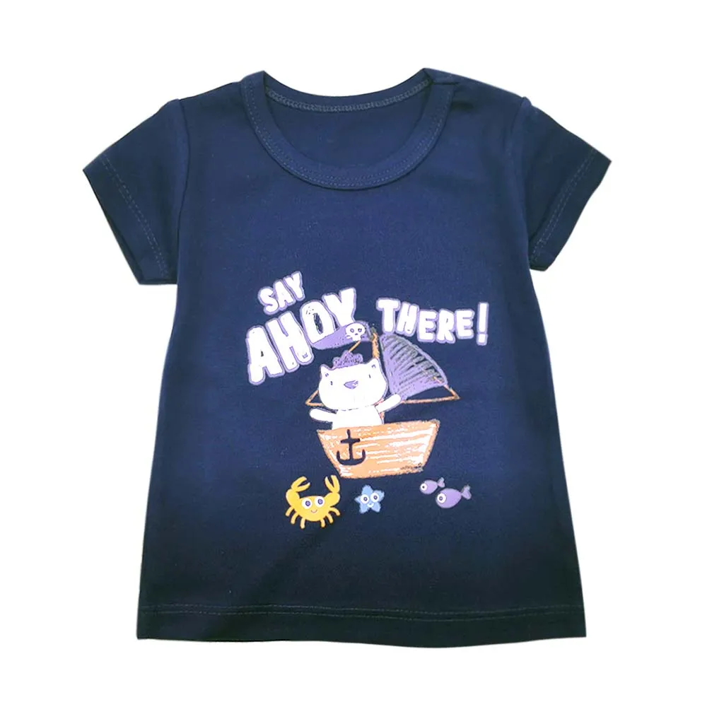 

Children's Boy T-Shirt Summer Cotton Tops T-Shirt Clothes Children's Clothing Print T-Shirt Short Sleeve Casual Wear