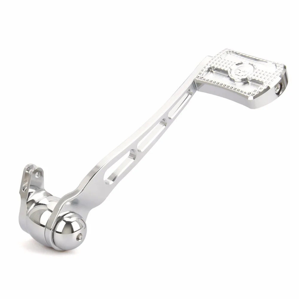 Chromed Skull head Brake Arm Kit Shift Lever W/ Shifter Pegs For Harley Touring 2008 2013 harley