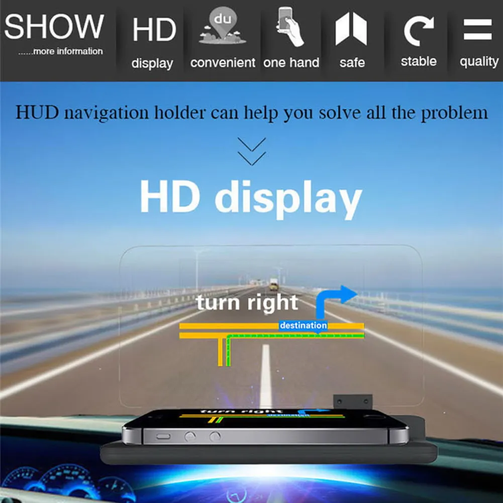 6 ''HUD Head Up Display Auto HUD Auto LCD Digital Windschutzscheibe Projektor Vehicle SUV Telefon/G