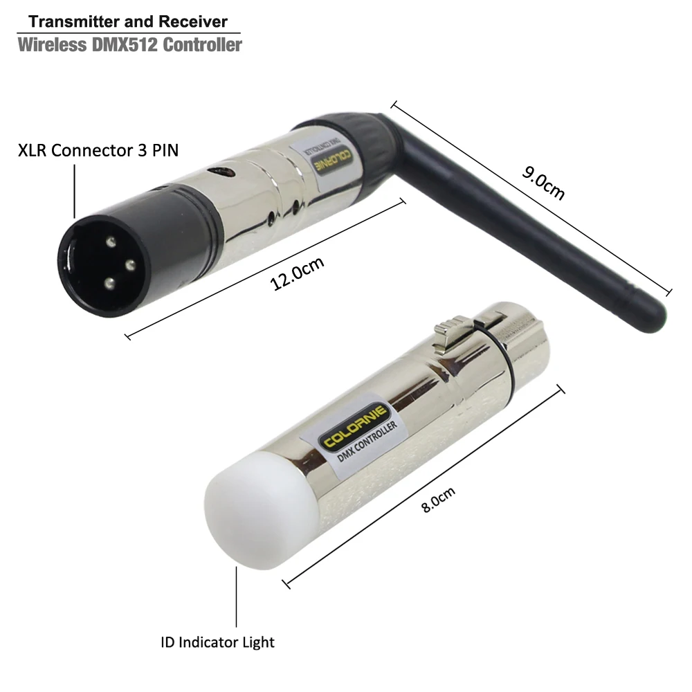 Стиль 3 Отправить 16 приемников DMX wifi контроллер мини XLR 2,4 ГГц беспроводной DMX512 Контроллер для KTV сценического освещения