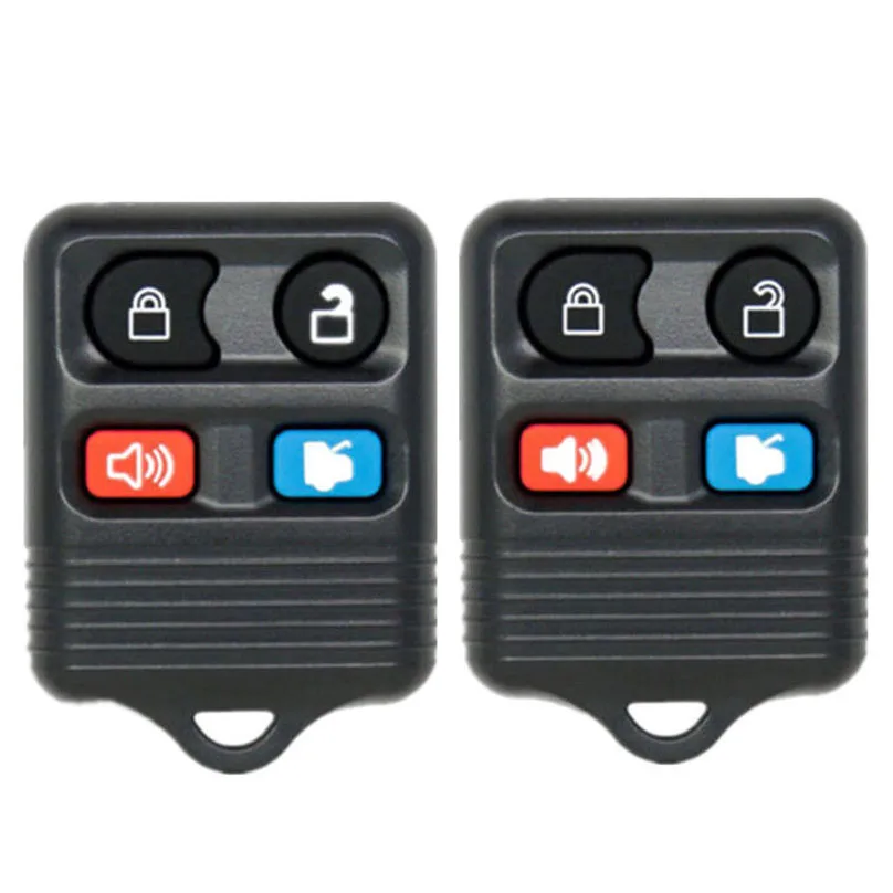 

2Pcs 4 Button Keyless Entry Remote Key Fob shell for Ford Escape Explorer