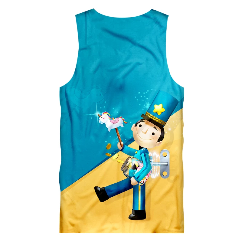 CJLM аниме Singlets человек 3d Забавный принт Щелкунчик безрукавки для женщин мужчин