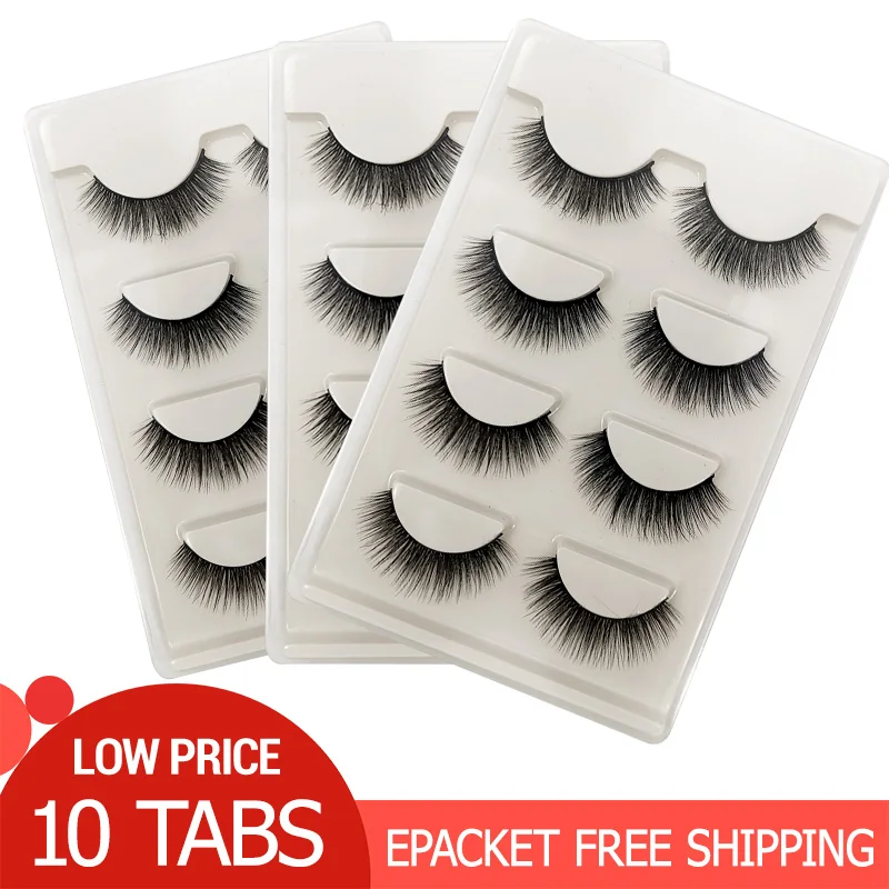 

10 Boxes Mink Eyelashes Wholesale Mink Lashes Full False Eyelashes Natural Makeup False Lashes cilios mink lashes faux cils