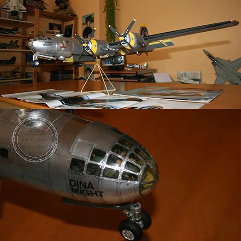 1:47 DIY 3D B29 Superfortress самолет бомбардировщик Бумага модель собрать ручной работы игра-головоломка DIY детские игрушки Denki & Lin