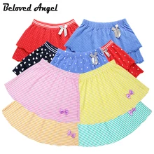 Юбки для девочек; летняя стильная детская одежда; Повседневная балетная юбка-пачка с бантом для маленьких девочек; одежда для малышей; От 1 до 16 лет