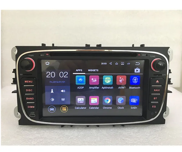 Flash Deal 2Din Android Quad Core Car DVD GPS Navigation for Ford Mondeo S-Max Cmax Focus Radio Head Unit 3G 4G 7