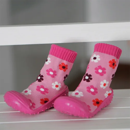 Joyo Roy/ г. Новые универсальные носки для малышей нескользящая обувь для малышей из хлопка с рисунком и резиновой подошвой и носки осень-зима - Цвет: F